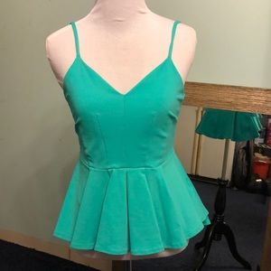 Bebe Peplum tank
